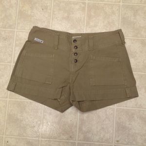 Lucky Brand Olive Cotton Button Fly Shorts 8